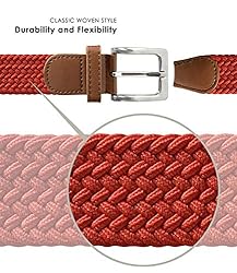 Men's Stretch Belt Braided Elastic Stretch Belt