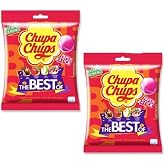 Chupa Chups The Best Of Lollipops, Mixed Flavors, 10 Pieces, 4.23 oz Pack of 2