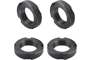 MroMax M24x1.5mm Retaining Four-Slot Slotted Round Nuts, 4 Pcs