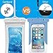 Water Proof Cell Phone Pouch, Universal Waterproof Phone Case, 100ft IPX8 Waterproof Bag, Anti-Break Lanyard, Floating Waterproof Pouch for iPhone X, 8, 8P, 7, 7P, Device up to 6.5 inches (2 Pack)