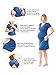Kindred Bravely The Angelina Ultra Soft Maternity & Nursing Nightgown Dress (True Blue, Medium)