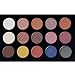 R Noble Eyeshadow Palette, Smoky+ Matte + Glitter + Shimmer + Metallic, Eyeshadow + 15 Color Cosmetic, High Fragmented & Highlighting & Makeup (15 color)