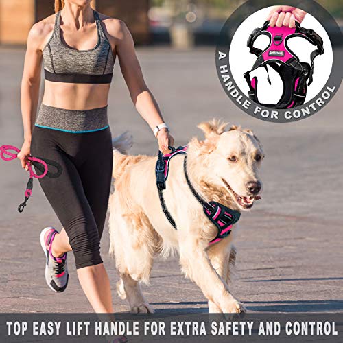 BARKBAY No Pull Dog Harness Large Step in Reflective Dog Harness with Front Clip and Easy Control Handle for Walking… - Image 4