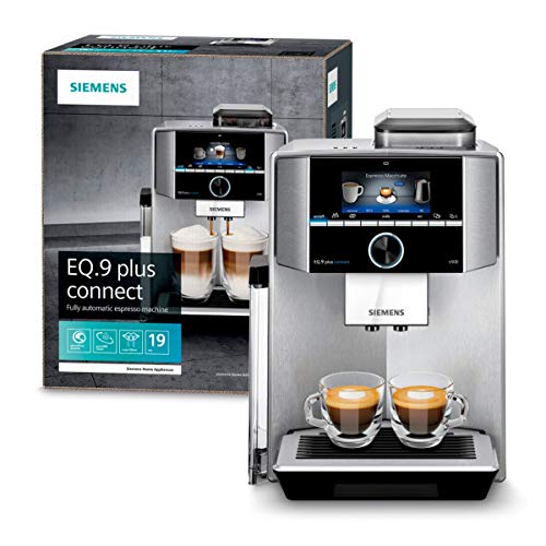 Mua Siemens TI9555X1DE EQ.9 Plus Connect S500 Automatic Coffee Machine,  1500 W, HomeConnect, 1 Bean Holder, Large TFT display, Barista-mode,  Stainless Steel trên Amazon Đức chính hãng 2020 | Fado