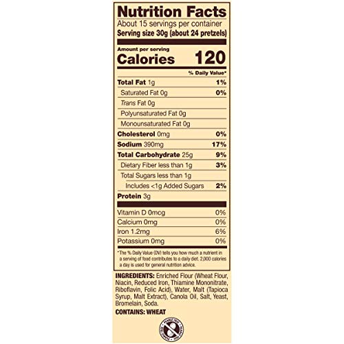 SNYDER’S OF HANOVER SNAPS PRETZELS, 16 OZ BAG