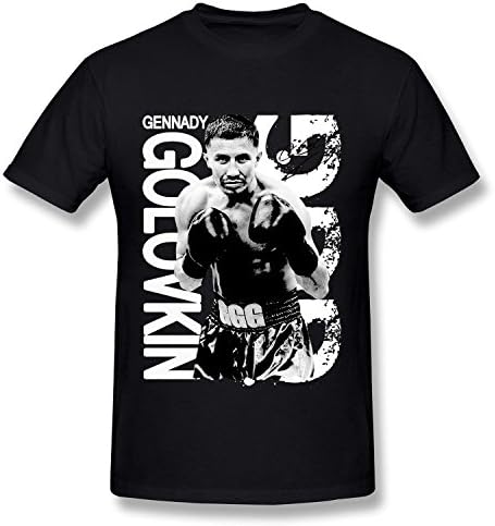 PLUSa HTAD Men's Gennady Golovkin GGG Professional Boxer T-shirt DeepHeather L