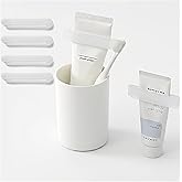 4-Pack Toothpaste Squeezer, Tube Squeezer Tool &amp; Tooth Paste Dispenser | JM.JEEMI PP Toothpaste Roller for Bathroom, Works with Creams, Cosmetics, Lotions in Tubes up to 2.6" Wide