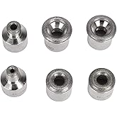 mcwdoit Dermabrasion Diamond Tips,Dermabrasion Replacement Heads with universal Size 0.55" Fit Suction Microderm Facial Devices,Professional Face & Body Skin Care Salon Home Use,6PCS