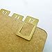 Brass Number Clip Set of 12,JoyTong Mini Paper Index Holder (Digital)