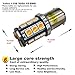 AMAZENAR 2-Pack 1156 BA15S P21W 1141 1003 1073 1095 Extremely Bright Amber/Yellow LED Light Non-Polarity 10-30V-DC 5050 18 SMD Replacement Bulb For Turn Signal Light Lamps