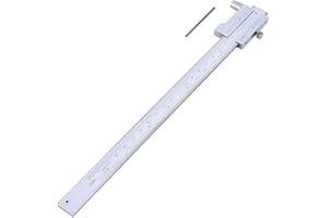 Parallel Crossed Caliper, 0-200mm Stainless Steel Parallel Crossed Vernier Caliper with Carbide Scriber/Needle, Marking Gauge