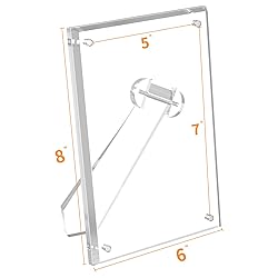 NIUBEE 5x7 Picture Frame, Acrylic Clear Photo Frame