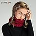 EVRFELAN Infinity Scarf Winter Women Circle Loop Scarves Warm Kids Neck Warmer Chunky Knit Soft Thick Fashion Ladies Accessories Ribbed Girls Men Boy Collar (Beige)