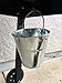 BBQ Butler Steel Grease Bucket For Grill/Smoker - Galvanized Drip Buckets - Small Bucket- Pellet Grill Accessories - Traeger, Pit Boss Grills - Metal Pail With Handle - Dripping Pail - 2 Quart Size
