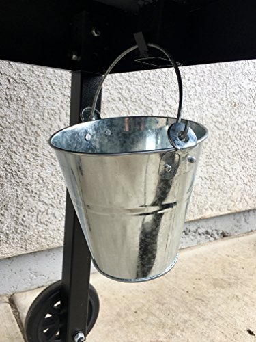 BBQ Butler Steel Grease Bucket For Grill/Smoker - Galvanized Drip Buckets - Small Bucket- Pellet Grill Accessories - Traeger, Pit Boss Grills - Metal Pail With Handle - Dripping Pail - 2 Quart Size