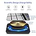 AmyZone Fast Wireless Charger 10W Qi Case&Sleep-Friendly Slim Aluminum Mirror Wireless Charging Pad Compatible Samsung S10/S9 Note 10/9 iPhone 11 Pro/11 Pro Max/Xs Max/XR/XS/X/8 Plus for Gift(Black)