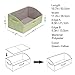 StorageWorks Storage Bins, Fabric Storage Baskets, Foldable Closet Organizer Trapezoid Storage Box, Bamboo Style, Green, EX-Jumbo, 3-Pack