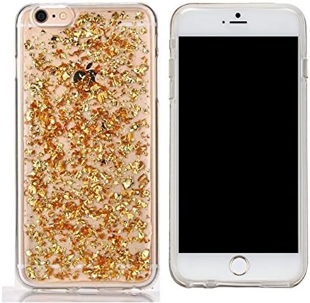 KoalaGroup® Iphone 6s Case, Iphone 6 Case,Luxury Bling Glitter Faceplate Rose Gold Leaf Design Flexible Soft TPU Protective Case Slim Fit for Apple Iphone 6/6s 4.7 Inch ------Gold