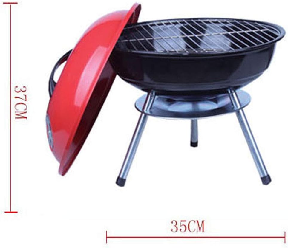 review ZJJ& BBQ Grill Outdoor Camping Essential Charcoal Grill Outdoor Household Portable Barbecue Grill