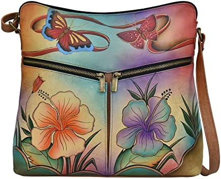 Anna by Anuschka Heritage Collection Women's Genuine Leather Multi-Compartment Crossbody - Basket Embossed Black: Handbags: Amazon.com Anna by Anuschka Heritage Collection Women's Genuine Leather Multi-Compartment Crossbody - Basket Embossed Black: Handbags: Amazon.com