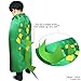 iROLEWIN Dinosaur Cape and Mask- Pretend Cosplay Animal Dress up Costumes - Kids,Toddler (Green Dino Cape)