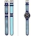 Universal 18mm 20mm 22mm 24mm Width Silicone Watch Band Replacement, Quick Release Rubber Watch Bands for Men & Women (20mm, Blue)