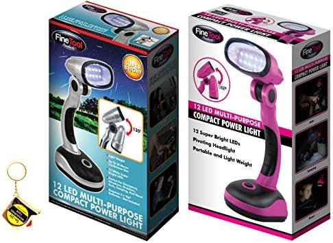 Portable Pink Book Reading BBQ Emergency LED Stand Up Work Light Lamp for Cars Bed Inside Outside Home SET OF TWO
