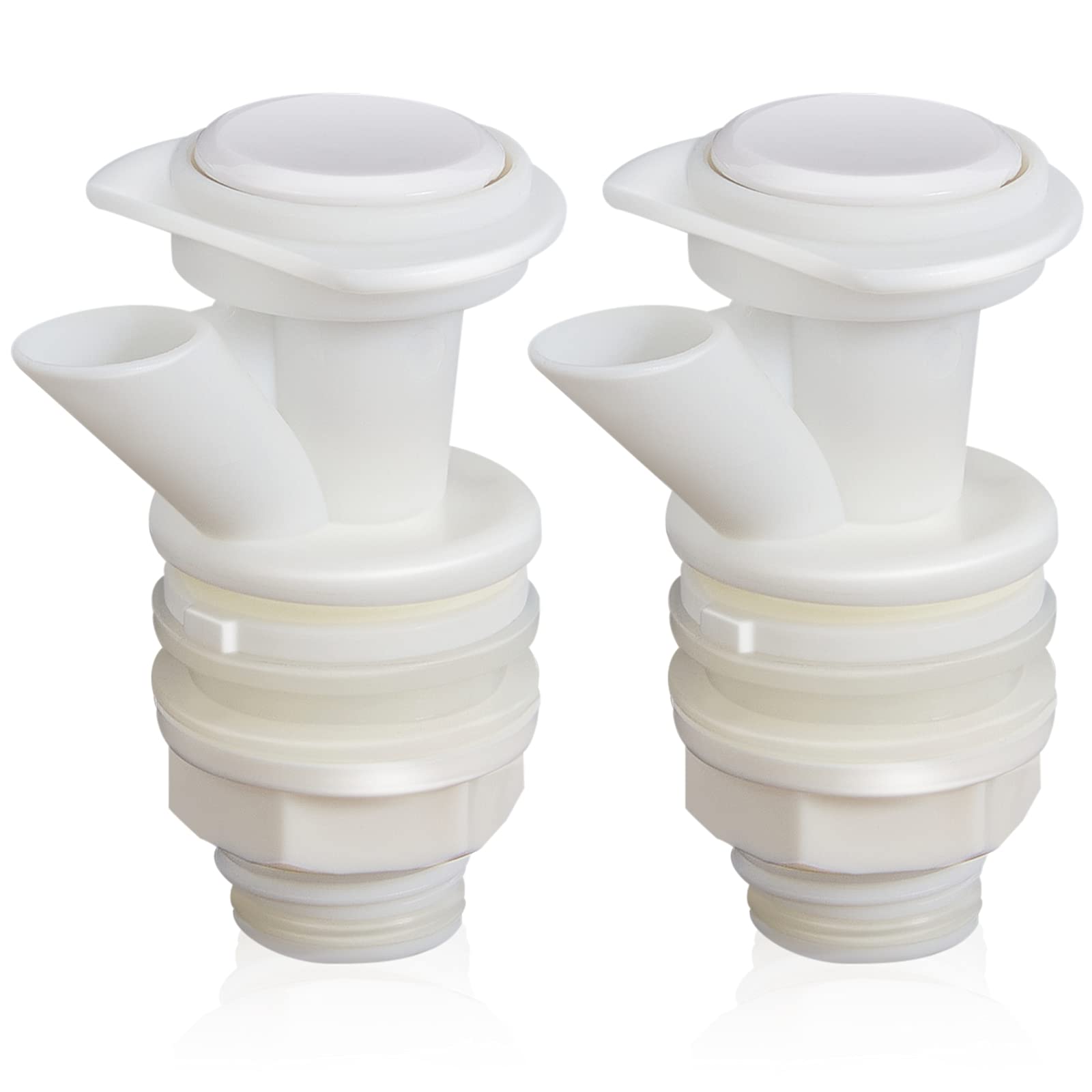 Photo 1 of Mudder 2 Pieces Push Button Water Spigot Replacement, Reusable Plastic Cooler Jug Bottle Spigot for Compatible with Igloo 2, 3, 5 and 10 Gallon Beverage Coolers
