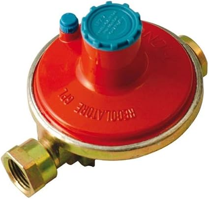 Cavagna Regolatore Di Gas Fisso Per Caravan E Camper | Uscita 8 Mm, Ingresso M20, 30 Mbar, 1,5 Kg/h, 180°