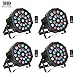 Stage Lights Package Battery Version, OPPSK 24W 24LED RGBW Par Lights Battery Power 4 Pack 8-15Hours Playing Remote DMX Control for Wedding Church Live Show DJ Stage Lighting Party - 4 Pack