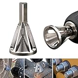 JonerytimeStainless Steel Deburring External Chamfer Tool Drill Bit Remove Burr Silver