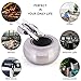 WeeptWorld Ashtray, with Lid and Holders for Outdoor and Indoor - Stainless Steel Ashtray for Cigarettes, Windproof, with Locking Lid for Safety, Good Gifts for Women and Men, Ash Tray Decor