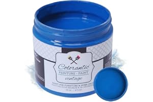 Colorantic | SUMMER STORM Chalk Paint for Furniture DIY - Multi-Surface Craft Paint | ROYAL BLUE Home Decor Painting for Wood