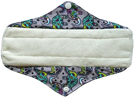 10" Regular Bamboo Mama Cloth/ Menstrual Pads/ Reusable Sanitary Pads (Colorful Elephant)