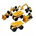 CAT Mini Machine Caterpillar Construction Truck Toy Cars Set of 6, Dump Truck x 2, Bulldozer, Wheel Loader, Excavator and Backhoe Free-Wheeling Vehicles w/Moving Parts -Great Cake Toppers