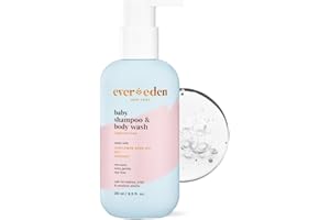 Evereden Baby Shampoo & Body Wash 2-in-1, 8.5 fl oz | Gentle, Non-Toxic, Fragrance-Free, Hydrating Formula for Sensitive Skin