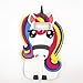 Rainbow Unicorn Samsung Galaxy S8 Case,Awin 3D Cute Cartoon Rainbow Unicorn Horse Animal Soft Silicone Rubber Case for Samsung Galaxy S8
