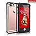 Waterproof Case for iPhone 6/6S [4.7-Inch] - FITFORT Clear IP68 Certified Waterproof Shockproof Full Sealed Cover for iPhone 6/6S with Touch ID - Black & Crystal