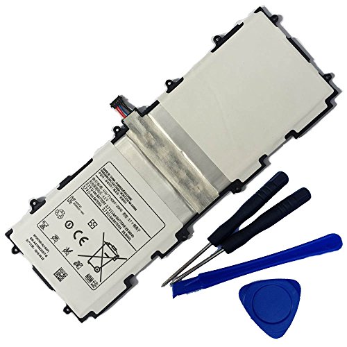 Powerforlaptop Replace Battery + Repair tools for Samsung Galaxy Note 10.1 LTE,Galaxy Tab 2 10.1,Galaxy Tab,GT-P5100,GT-P5110,GT-P5113,GT-P5113TS GT-P7510 SCH-I915,SCH-i925 SCH-i925U,SGH-I497,SGH-T859