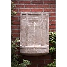 Fuente de pared al aire libre en pergamino beige