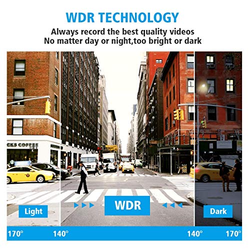1080P On-Dash WDR Car Camera,VStarcam FHD 3" IPS LCD Screen Car DVR Vehicle Dash Cam,170 Wide Angle,G-Sensor,Parking Monitor, Loop Recording, Motion Detection,Starlight Night Vision - Thumbnail 5