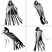 OurWarm 5.5ft Halloween Ghost Hanging Decorations, Large Hanging Grim Reaper with Realistic Skull for Scary Halloween Indoor Outdoor Yard Decorations Prop