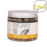 Henry Langdon Sea Salt Rub with Coriander, Chilli, & Kaffir Lime, 4.9 Ounces, 2 Per Case