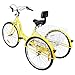 Ridgeyard 26” 7-Speed Adult Tricycle 3 Wheeled Cruise Trike Bike Adult Trikes with Shopping Basket(Yellow)thumb 2