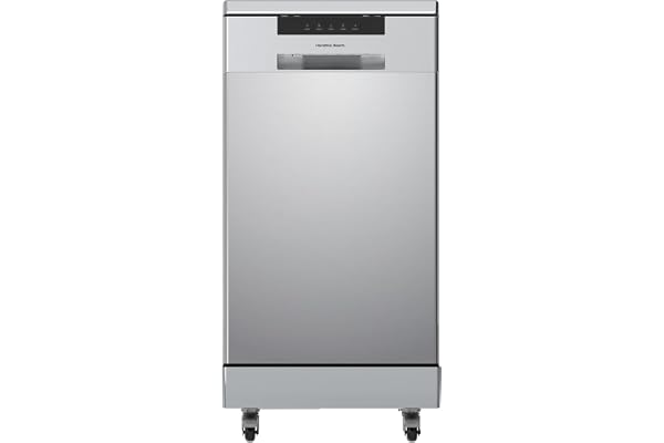 HAMILTON BEACH Portable Dishwasher, SS/Platinum | Dishwasher with Wheels, 19in Wide, 8 Place Settings Capacity