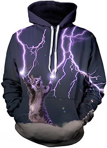 Roaays M Unisex 3D Hoodies Sweatshirts Funny Creative Pullover Hoodie S-3XL