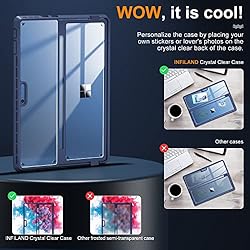 INFILAND Surface Pro 9 Case, Crystal Clear