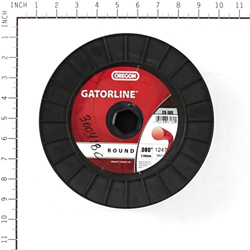 Oregon 23-180 Gatorline 3-Pound Spool of .08-Inch Professional Round String Trimmer Line, Red