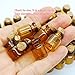 50pcs 0.6ml Dark Brown Cute Strong Miniature Glass Bottle with Corks Tiny Glass Bottles Small Bottles Great for Jewelry Making Altered Art, Miniature Art, Etc. by Dow