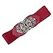 Women Wide Metal Stretch Elastic Waist Belt Red Size XL CL0414-4